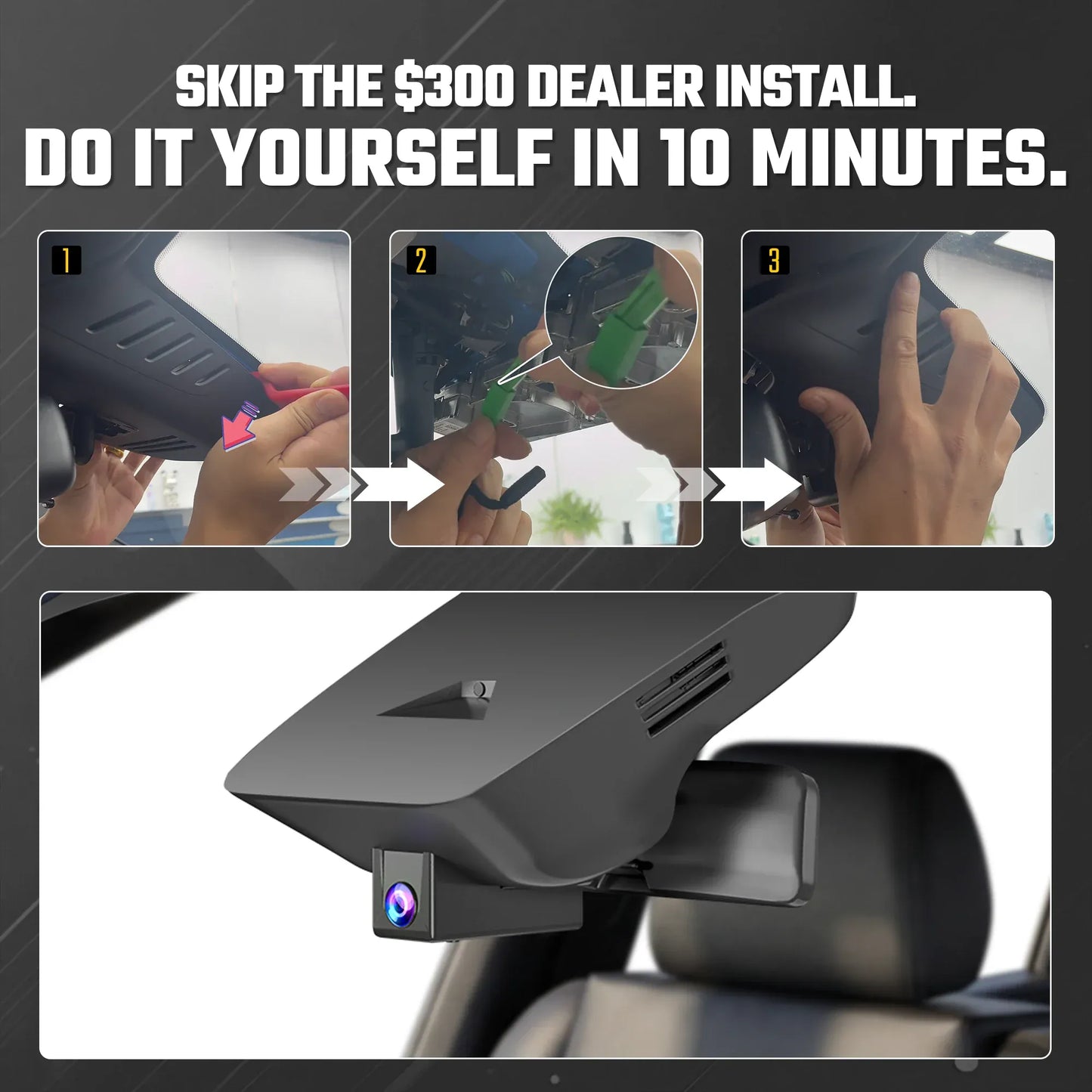 Fuvymyt Polestar 2 Dash Cam OEM Style 4K UHD Premium Integrated Dashcam [2021-2026]