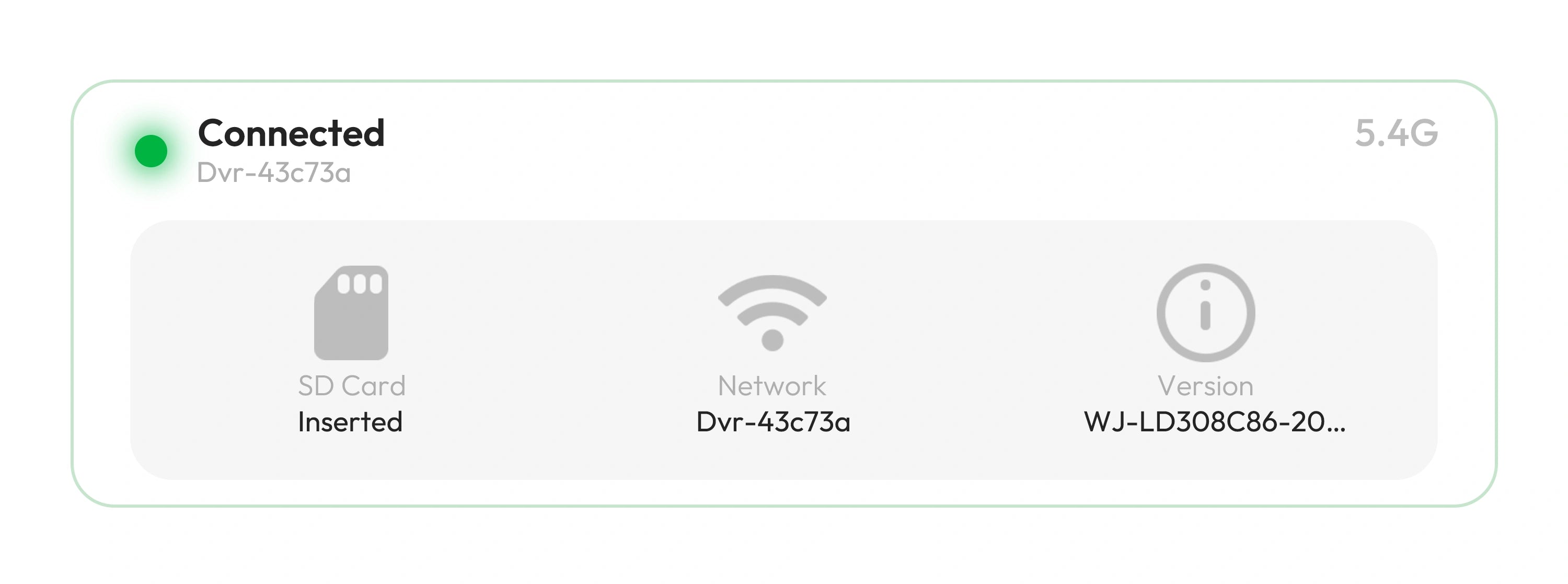 App feature - wireless footage retrieval