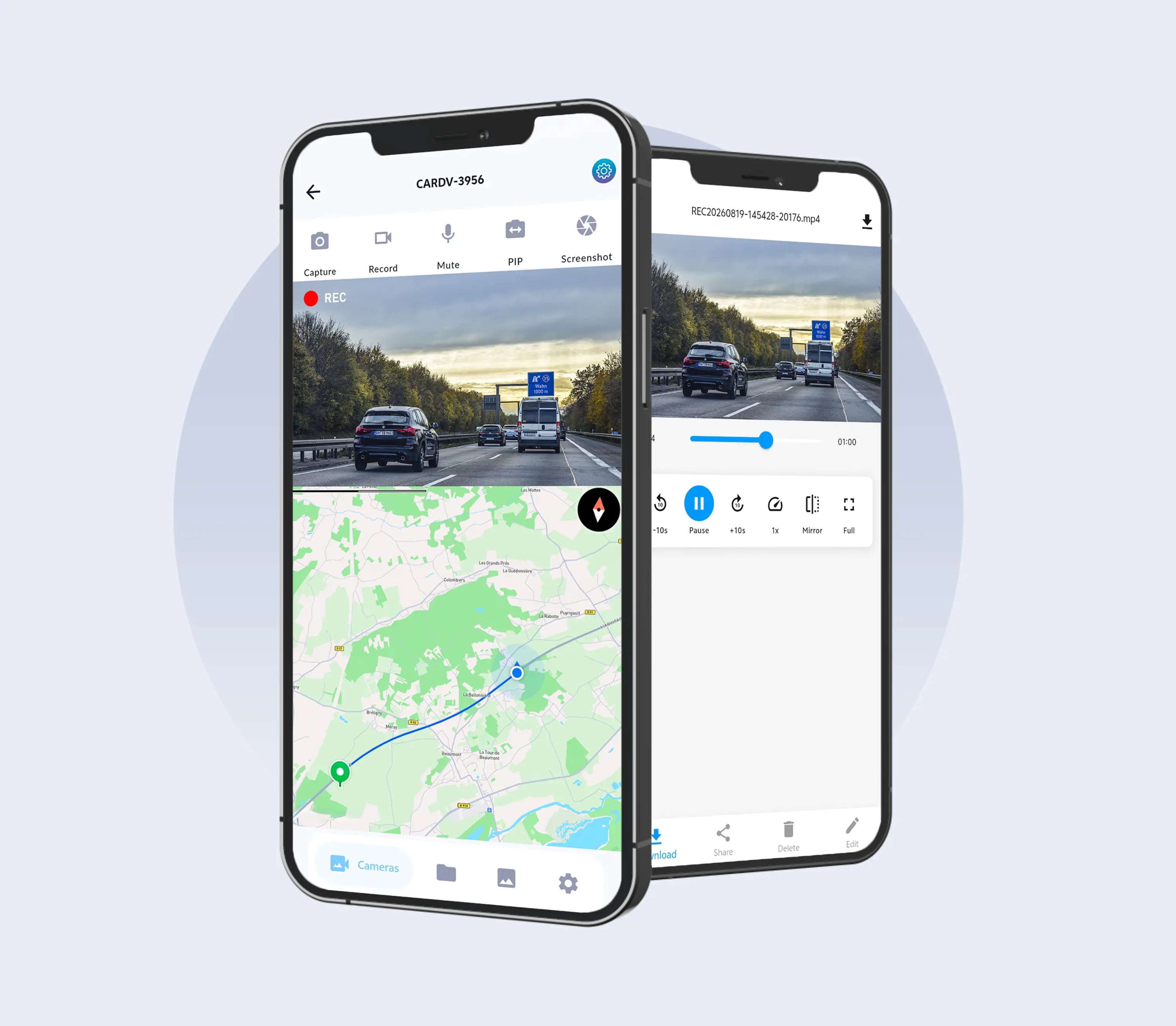 Fuvymyt App preview - wireless footage access